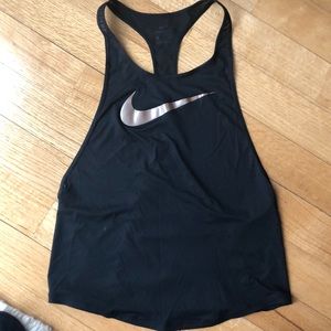 Nike Black Tank w/ Rose Gold Swoosh Sz S